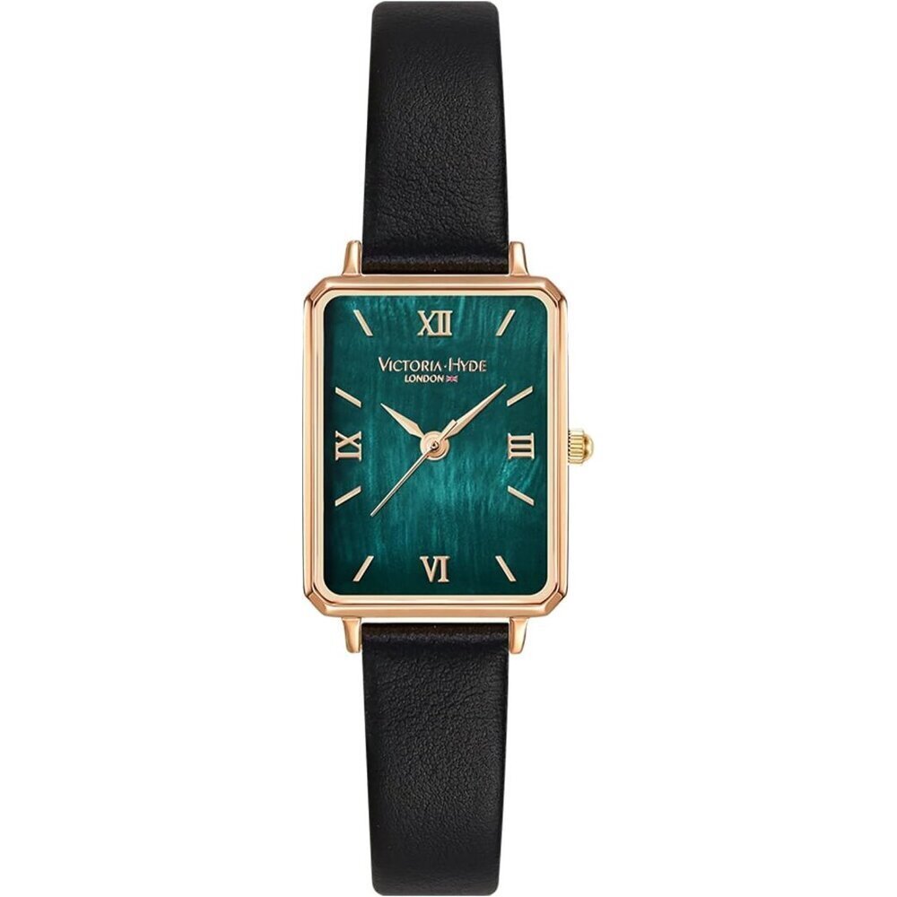 VICTORIA HYDE Womens Elegant Watch Mother of Pearl Dial Black Leather Band - Picture 8 of 14